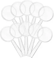 PHENOFICE 10pcs Handheld Magnifying for Lightweight Magnifier Lens for Nature Exploration Present for Seniors Reading