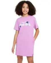 Nike Sportswear Just Do It T-Shirt Dress Big Girls Big Girls L Rush Fuchsia S/S