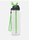 Tupperware Gen II ECO Drink Bottle Straw, flip top & strap -Green Flat $10