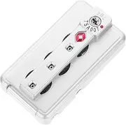 [LIFKOME] Combination Lock Luggage Indicator Padlock Travel Locks Padlocks for Outdoor Use Portable Backpack Lock Approved Cable Luggage Locks Digital Padlock Password Lock Customs Silver