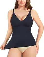 [Gotoly] Shapewear Tank Top for Women Tummy Control Shaping Camisole Tops Slimming Compression Cami Vest with Adjustable Straps