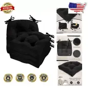 Premium 17x17 Memory Foam Dining Chair Cushions with Non-Slip Backing - 4 Pack