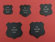 Trophy Shields - Engraved PREMIUM Quality METAL shields, name plate, PLAQUE