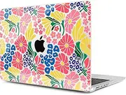 MEEgoodo Case for M4 MacBook Pro 16 inch Case 2024 2023 2021, Fit Model A3403/A3186/A2991/A2780/A2485 M3 M2 M1 Pro/Max Chip, Laptop Hard Shell Cases with Keyboard & Camera Cover, Groovy Flower