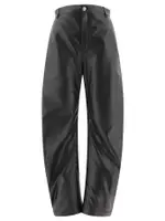 [Loewe] Loewe-Balloon In Nappa Lambskin Trousers Nero-Donna 38