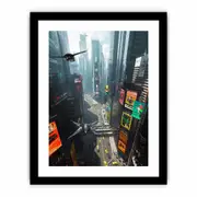 Future Cityscape Art Framed print