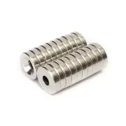 Neodymium Ring Magnet - 12.5mm (OD) x 6mm (H) | SOUTH Countersunk Face 3mm/9mm (ID)