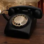 復古有線電話 復古固定電話 轉盤電話 旋轉撥號電話 電話座機 復古電話 桌面擺件 復古擺件 禮品