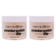 Pro Powder Polish Nail Colour Dip System - Flattering Peach by Cuccio Pro for...