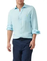 [Rodd & Gunn] Coromandel 2 Long Sleeve Sports Fit Shirt in Inlet