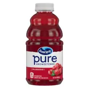 Pure Unsweetened 100% Cranberry Juice, Non GMO, 32 Fl Oz
