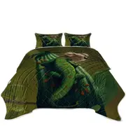 Cool Animal Art Gekoala Iguana and Koala Coverlet