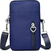 Cell Phone Purse Crossbody Bags Shoulder Bag Running Armband Arm Bands for iPhone 11 12 13 14 15 Pro XS Max XR X Mini 8 Plus, Blue, Small
