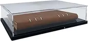 Book Display Case,Acrylic Display Case,Stamp or Coin Collection Display Case,Display Case for Collectibles,UV Protection,Self-Assembly Dustproof,Black PVC Base.(10.6x7.9x2.4inch;27x20x6cm)