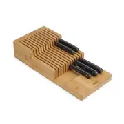 Joseph Joseph DrawerStore Bamboo Large 2-tier In-Drawer Knife Organiser - Robins Kitchen