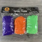 Multi-colored Spider Webs Halloween Scary Spooky Party Haunted House 3 Colors