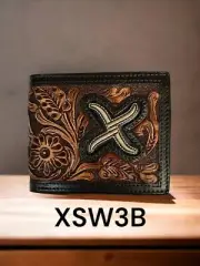 XSW3B Twisted X Bifold Two Toned Wallet Tan X