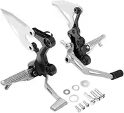 SLAVIK Motorcycle Front Driver Footpegs Pegs Bracket Compatible With Ninja 400 2018-2024 Z400 2019-2024 NINJA 500 Z500 2024