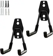 PYBTOOL Heavy Duty Garage Hooks, Garage Storage Utility Hooks, Garden Tools Storage Organizer, Wall Mount Steel Hooks(2Pack, Small U Hook)