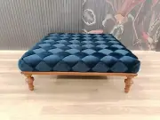 Ottoman table, Knit coffee table, Cocktail table, Short table, Accent table,
