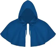 Fiocias Halloween Capes Cosplay Women Men Accessories Cloak for Dressing Up Role Play, Blue