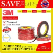 3M VHB 5952 Double Sided Foam Tape 5mm-50mm Automotive Car Adhesive Sticky-Black