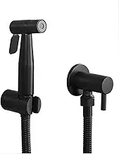 APTPKGDFDK Black Bathroom Toilet Bidet Faucet Bidets Shower Single Hole Portable Wall Mounted Sprayer Shower Sleeve Socket