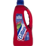 Cottee's Raspberry Cordial Bottle Raspberry 1l