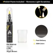 Touch Up Paint For Audi A5 LY8S Argus Brown With Polish Paste