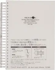 Lihit Lab. Inc. twist ring notebook N1640-1 milky white A5