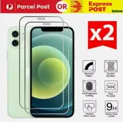 2x Tempered Glass Screen Protector For iPhone 16 15 14 13 12 11 Pro Max XR Plus