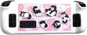 Kiloluv Hard PC Protective Case for Steam Deck, Full Body Cover Protector Case Shell, Anti-Slip & Scratch Case Compatible with Steam Deck (Milk Cat-Pink)