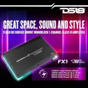DS18 FX1 Flush Mount Car Amplifier 1 Channel Subwoofer Monoblock Class D LED Amp