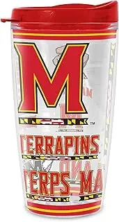 Rico Industries NCAA Maryland Terrapins 16 oz Double Walled Insulated Tritan Mayhem Tumbler Cup Keeps Drinks Cold & Hot, USA Made