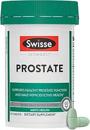 Swisse Ultiboost Prostate Supplement for Men | Supports Prostate Function & Male Reproductive Health | Zinc, Selenium, Saw Palmetto & Stinging Nettle | 50 Tablets