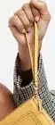 ❤❤❤ MIMCO "LINK Wrist Strap BURNT HONEY GOLD" FOR HAND BAGS POUCH New