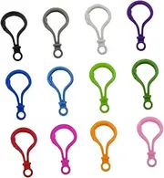 Tofficu 200 Pcs Mixed Color Acrylic Lobster Clasps Lanyard Snap Hooks for Keychains Mask Chains and Accessories Durable Claw Clasp Clips