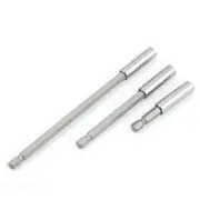 Hex Shank Magnetic Screwdriver Extension Socket Drill Bit Holder - 3pcs