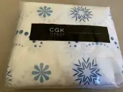 KING 4 pc Blue & White Sheet Set NEW Sealed Package..Super Soft
