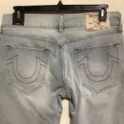 True Religion Jeans Men 33 Geno SN Slim World Tour Light Blossom Wash NWT $159