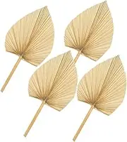 4pcs Palm Leaf Fans Wedding Layout Palm Leaves Natural Decor for Home Party
