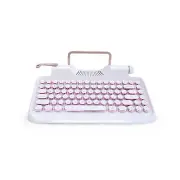 KNEWKEY RYMEK Typewriter Style Mechanical Wired & Wireless Keyboard with Tabl...