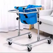 Rehabilitation Rollator Walkers Disabled, Foldable Hemi Walker Equipment Rehabilitation Training Walking Aid,for Toddlers Teens with Special Needs,Blue