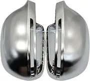 Compatible For Audi A4 B8 A6 C6 A5 8T Q3 A3 8P Matt Chrome Mirror Cover Rearview Side Mirror Cap