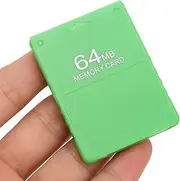 Pomya Memory Card FMCB McBoot 64MB V1.966 for Console Games SonyPlaystation2, External Data Storage Card High Speed Video Games for Standard and Slim Line (Green)