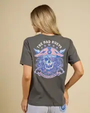 [The Mad Hueys] The Mad Hueys Women's Star Pirates Life Regular Fit T-Shirt in Charcoal Grey Size Medium M Charcoal Grey