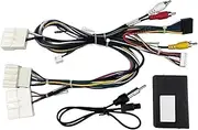 Car Radio Cable with CAN Bus Box Power Wiring Harness Connector Adapter Compatible for Renault Clio Captur Android Multimedia Player