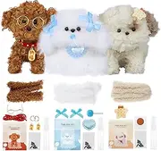 Pipe Cleaners Craft Kit, DIY Pipe Cleaners Set for Craft Enthusiast, Cute Bear Animal Kit Decorative Pipe Cleaners, Craft Supplies Soft Pipe Cleaners Craft, Funny Craft Pipe Cleaners for Children (B)