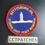 GETTYSBURG, PENNSYLVANIA ETERNAL LIGHT PEACE MEMORIAL SOUVENIR PATCH