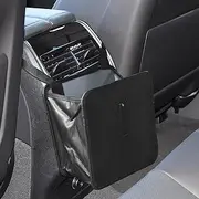 Car Trash Can, Foldable Oxford Cloth Storage Organizer, 1.85 Gallon Capacity Waterproof Car Trash Bin, Automotive Interior Accessories (Large)
